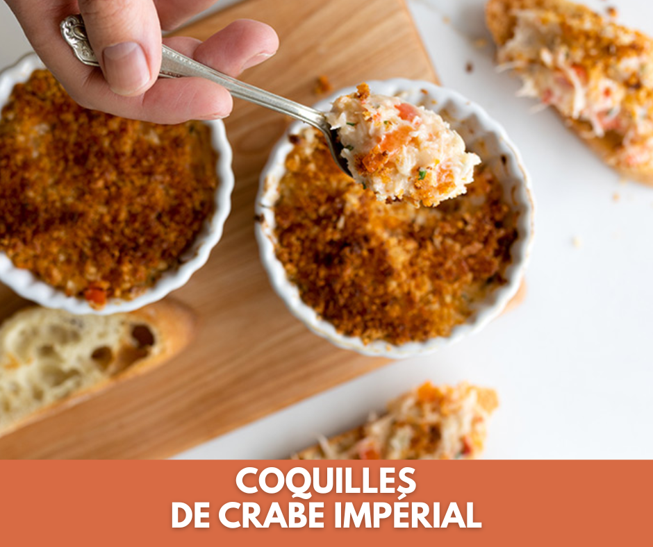 Coquilles de crabe impérial de Trois fois par jour